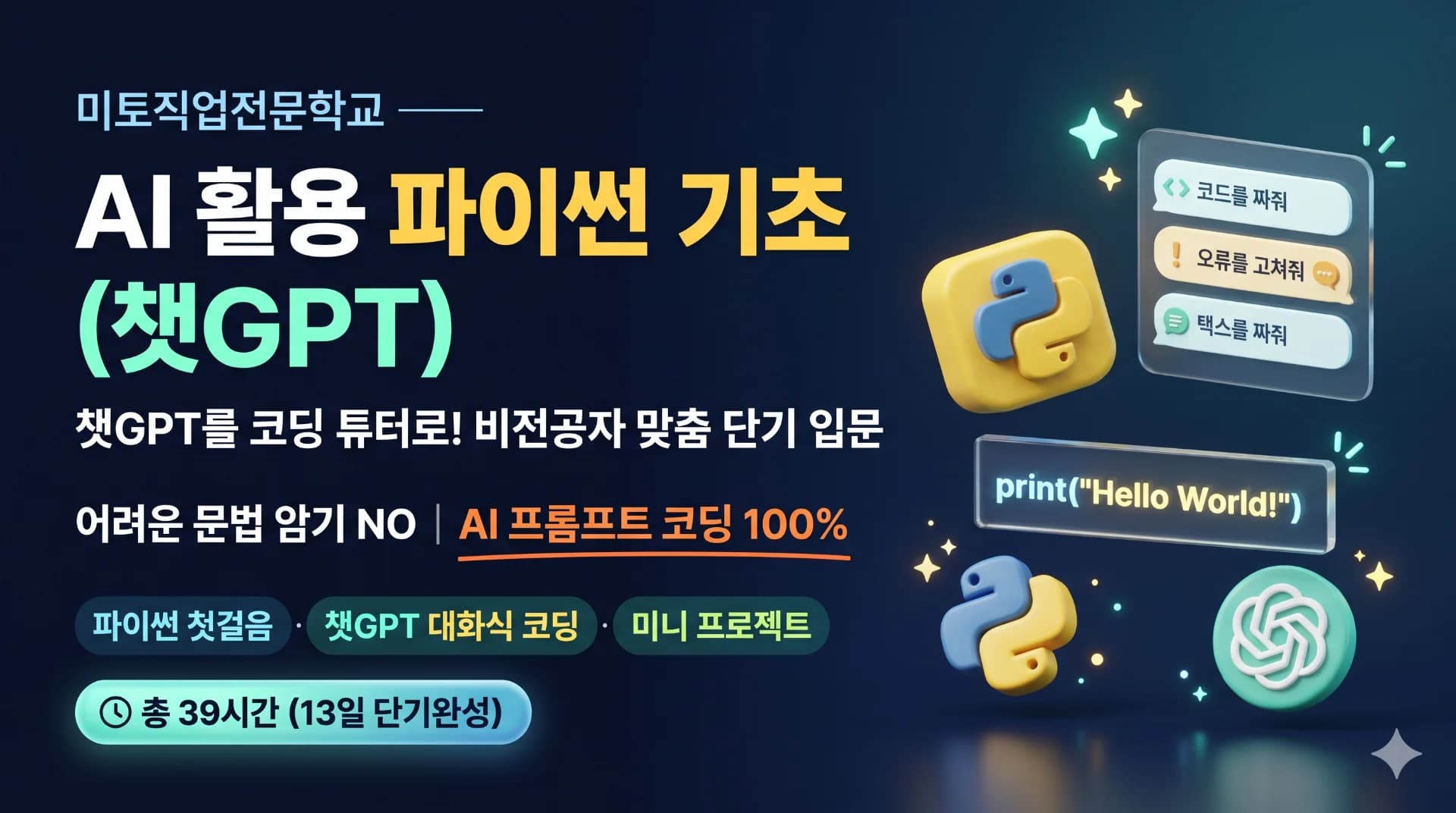 AI 활용 파이썬 기초 (챗GPT)