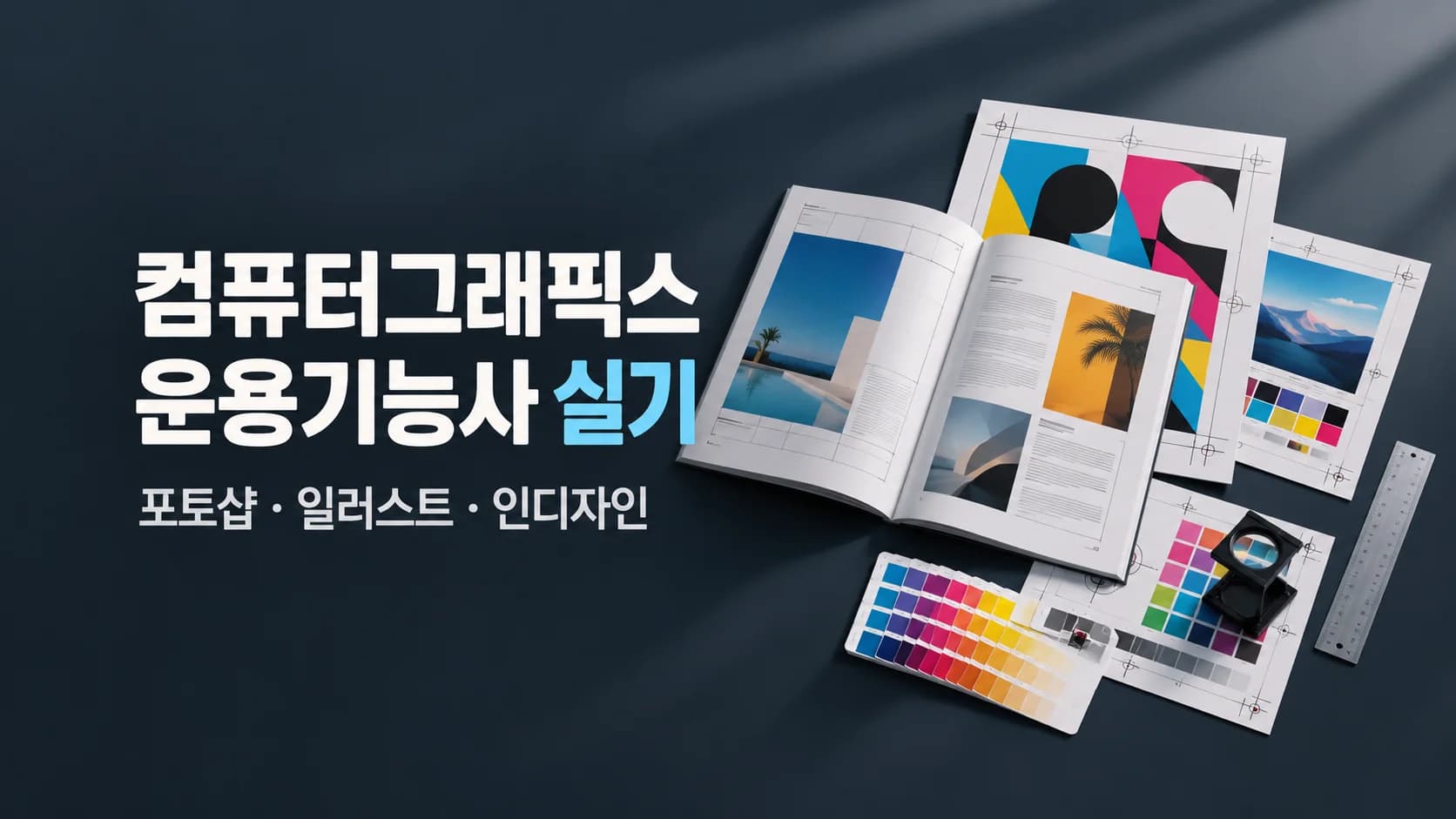 컴퓨터그래픽스운용기능사 실기(포토샵, 일러스트, 인디자인)