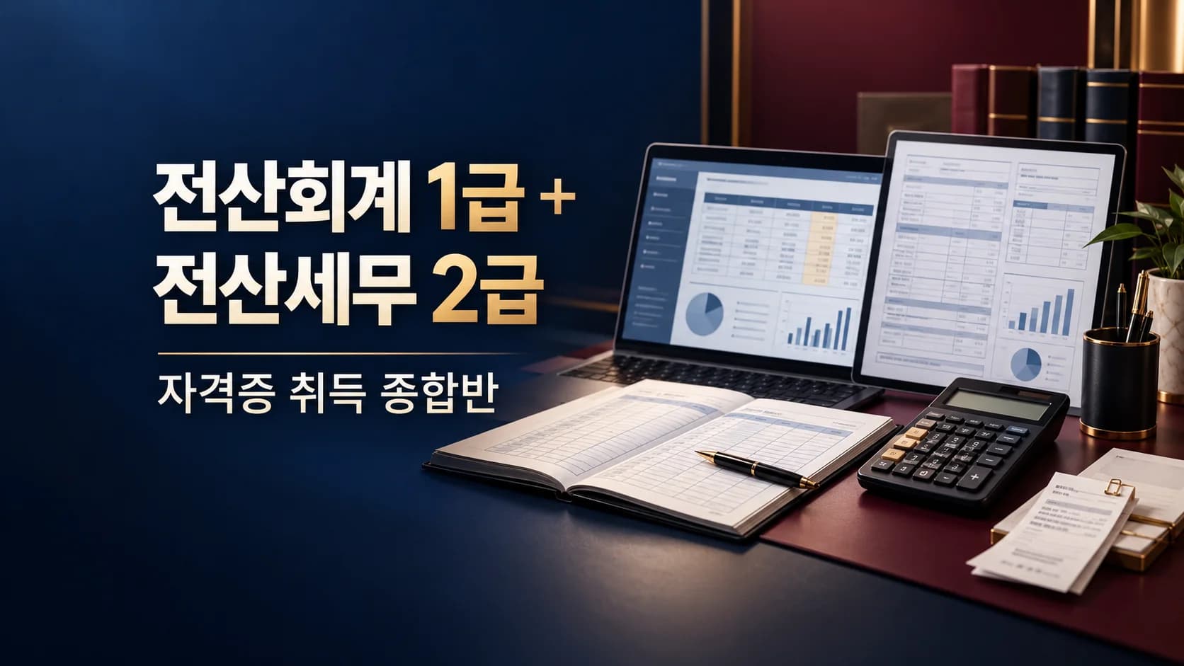 전산회계 1급 및 전산세무 2급 자격증 취득(종합반)